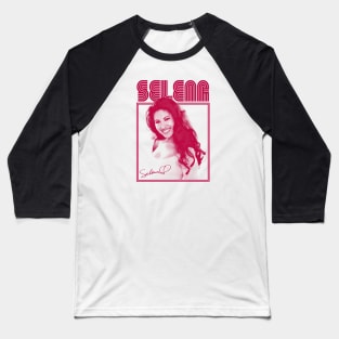 Selena Vintage Retro FanArt Baseball T-Shirt